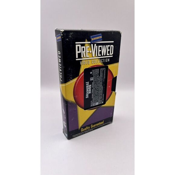 Vintage Blockbuster Pre-Viewed Shanghai Noon VHS Classic - Picture 1 of 4